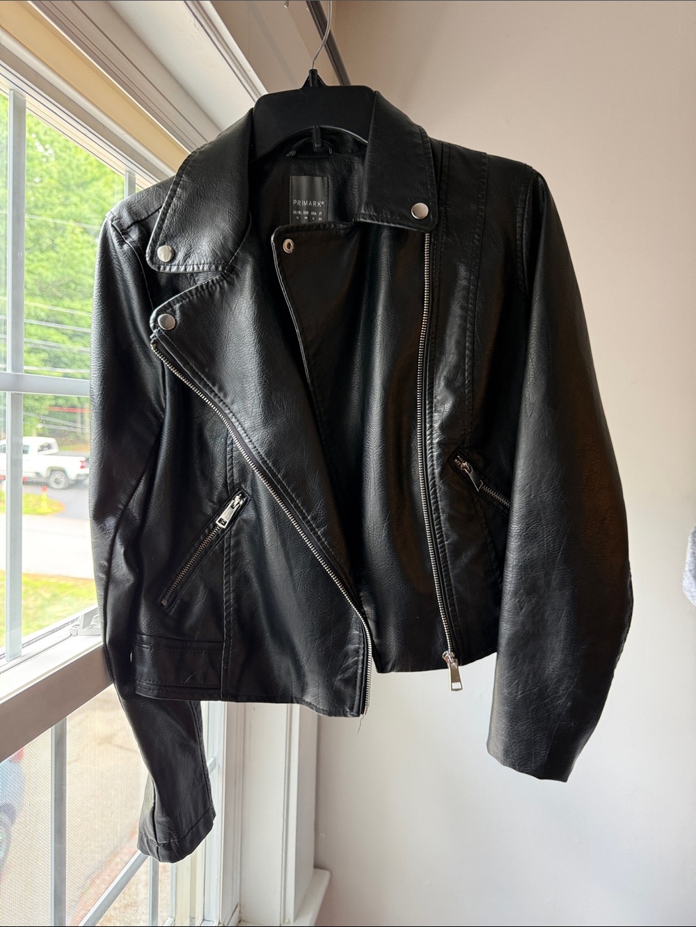 Primark Black Faux Leather Biker Jacket